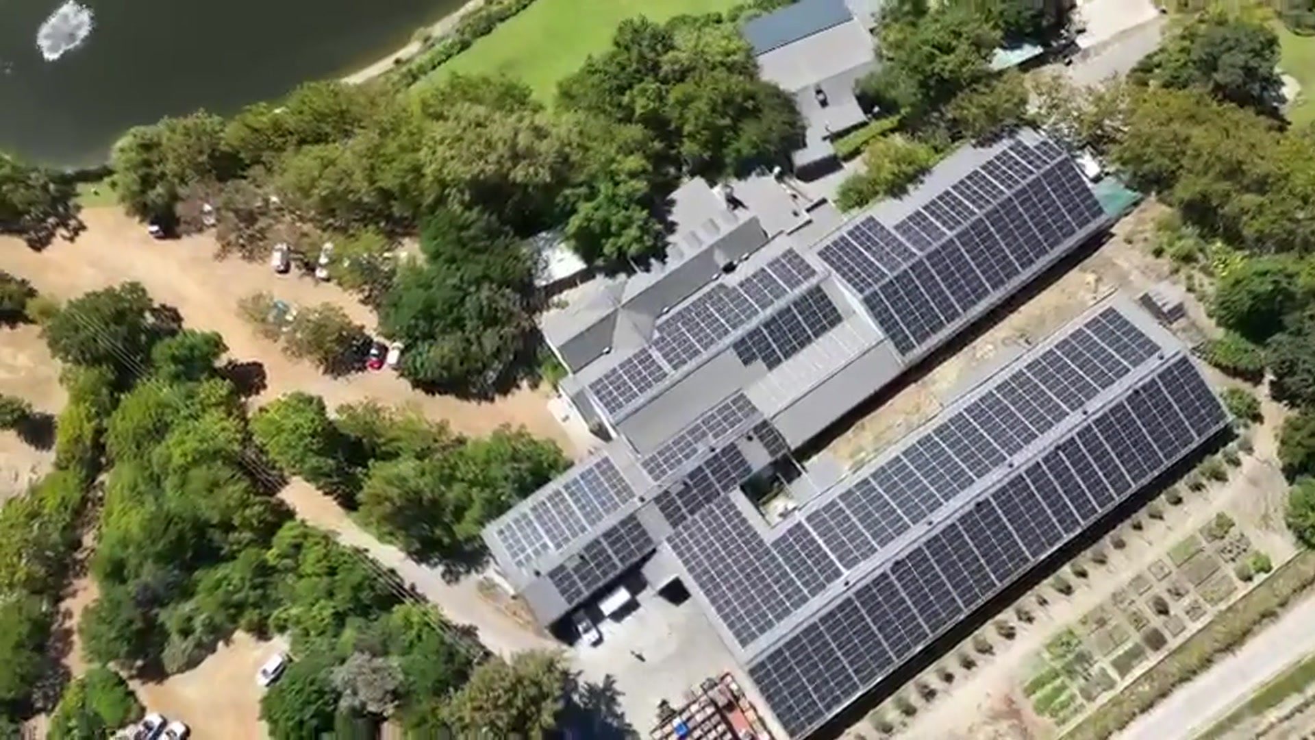 Jordan Wine Estate rooftop solar PV installation