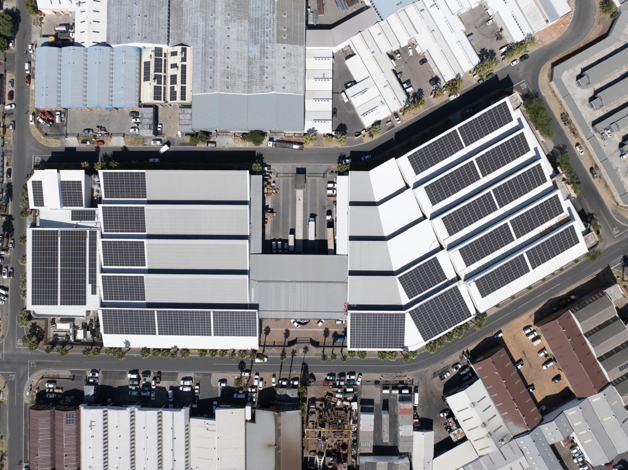 Aerial view of the industrial Killarney Gardens energy site