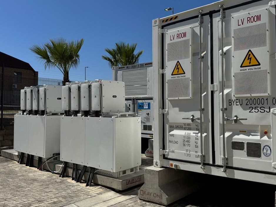 Containerised electrical infrastructure at the Killarney Gardens site