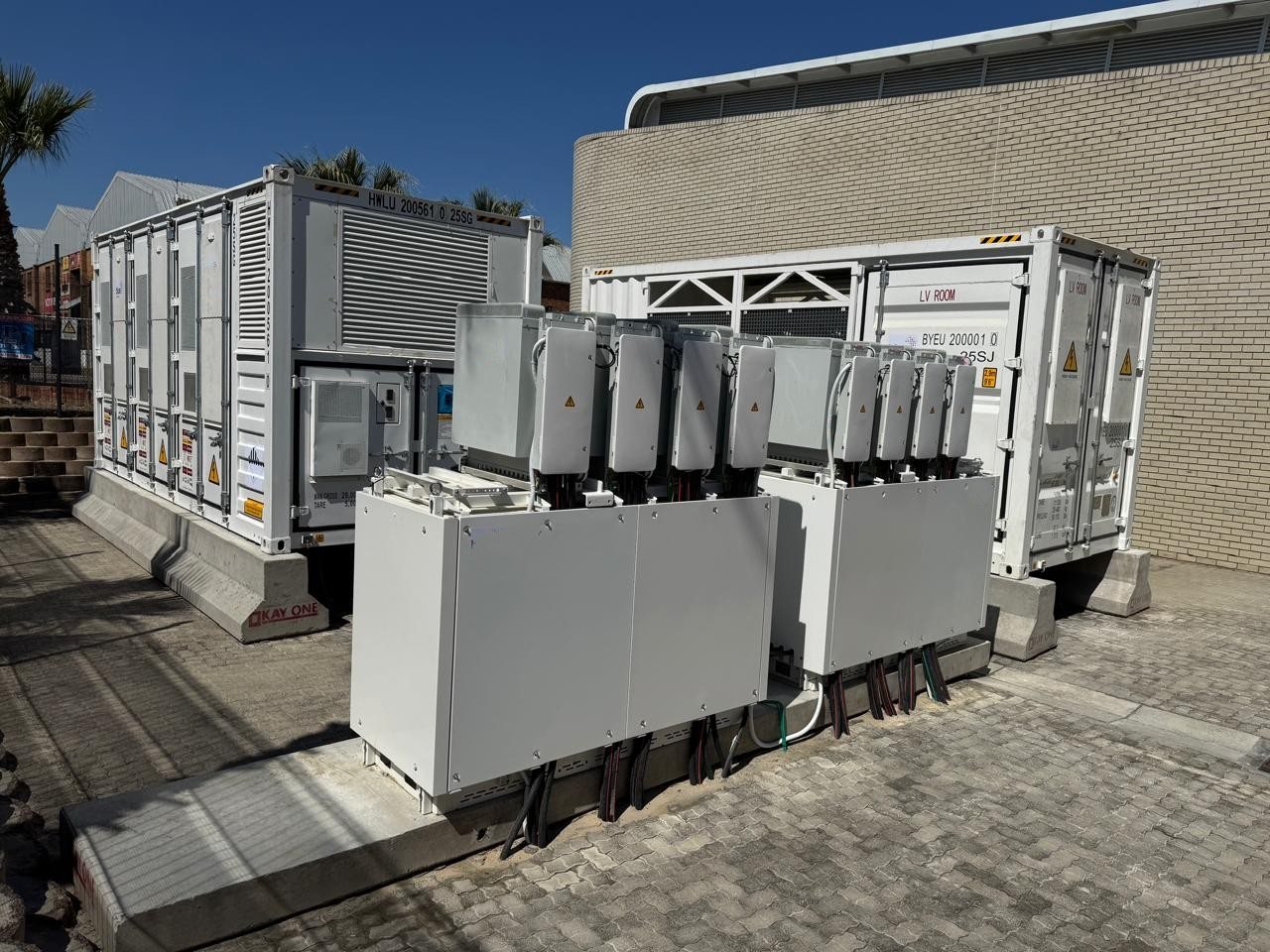 Electrical equipment at the Killarney Gardens industrial energy site