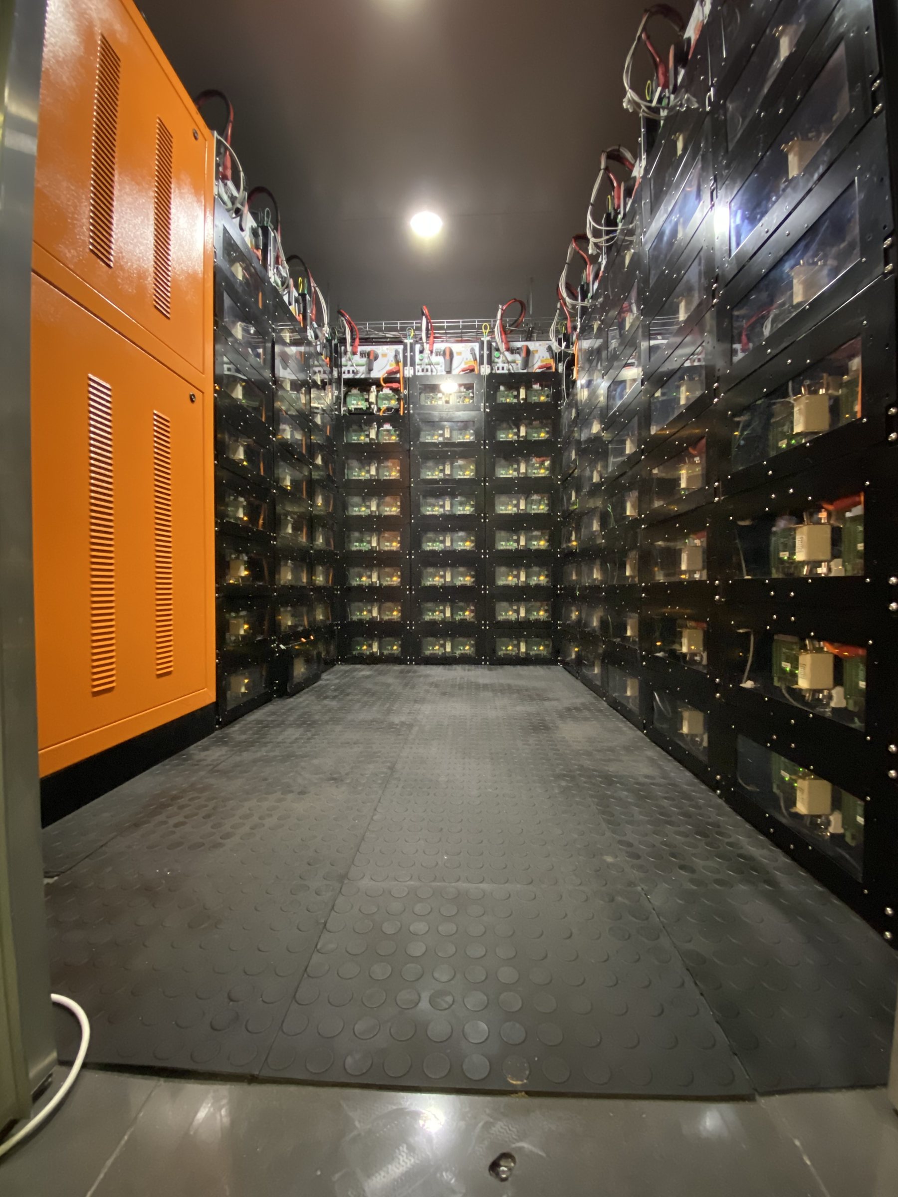 Battery energy storage equipment room at Rembrandt Mall